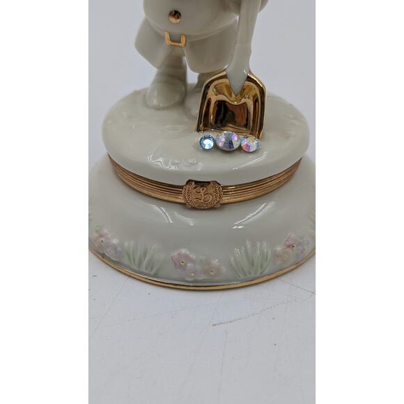 LENOX DISNEY Sneezy Porcelain Treasure Box - 24 Carat Gold Trim - Picture 9 of 14